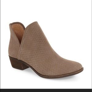 Lucky Brand Bashina Booties Women’s 8.5M Sesame Barcel Nubuck